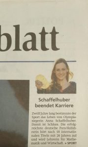 Anna Schaffelhuber beendet Karriere