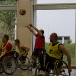 Training Rollstuhlbasketball des RSV Murnau