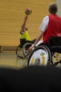 Training Rollstuhlbasketball des RSV Murnau