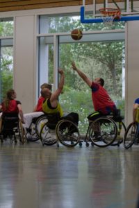 Training Rollstuhlbasketball des RSV Murnau