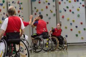 Training Rollstuhlbasketball des RSV Murnau