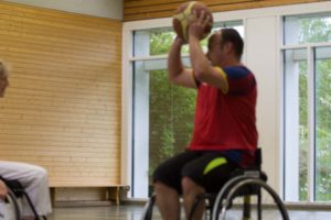 Training Rollstuhlbasketball des RSV Murnau