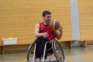 Training Rollstuhlbasketball des RSV Murnau