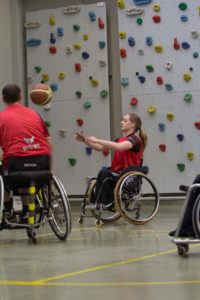Training Rollstuhlbasketball des RSV Murnau