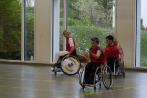 Training Rollstuhlbasketball des RSV Murnau