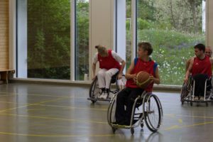 Training Rollstuhlbasketball des RSV Murnau