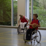 Training Rollstuhlbasketball des RSV Murnau