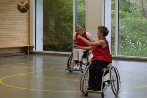 Training Rollstuhlbasketball des RSV Murnau