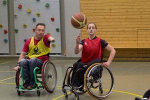 Training Rollstuhlbasketball des RSV Murnau