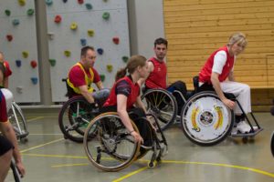Training Rollstuhlbasketball des RSV Murnau
