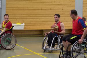 Training Rollstuhlbasketball des RSV Murnau