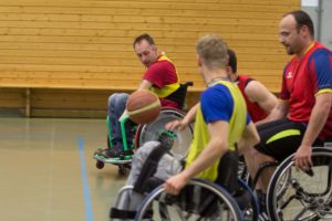 Training Rollstuhlbasketball des RSV Murnau