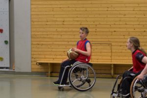 Training Rollstuhlbasketball des RSV Murnau