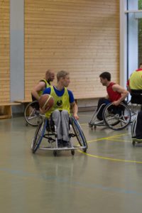 Training Rollstuhlbasketball des RSV Murnau