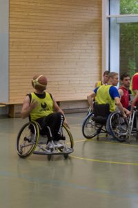 Training Rollstuhlbasketball des RSV Murnau