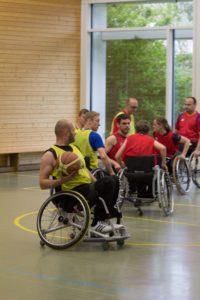 Training Rollstuhlbasketball des RSV Murnau
