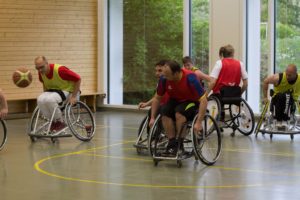 Training Rollstuhlbasketball des RSV Murnau