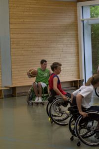 Training Rollstuhlbasketball des RSV Murnau