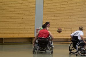 Training Rollstuhlbasketball des RSV Murnau