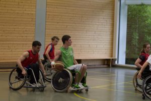 Training Rollstuhlbasketball des RSV Murnau