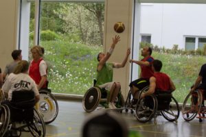 Training Rollstuhlbasketball des RSV Murnau