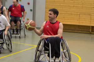 Training Rollstuhlbasketball des RSV Murnau