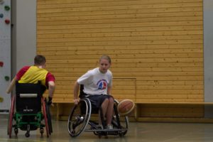 Training Rollstuhlbasketball des RSV Murnau