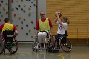 Training Rollstuhlbasketball des RSV Murnau