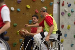 Training Rollstuhlbasketball des RSV Murnau