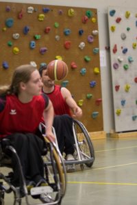 Training Rollstuhlbasketball des RSV Murnau
