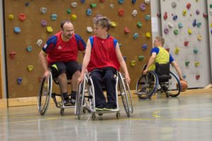 Training Rollstuhlbasketball des RSV Murnau