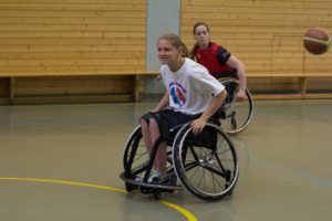 Training Rollstuhlbasketball des RSV Murnau