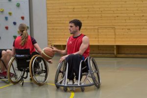 Training Rollstuhlbasketball des RSV Murnau