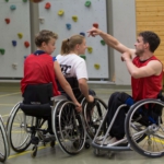 Training Rollstuhlbasketball des RSV Murnau