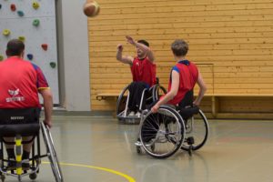 Training Rollstuhlbasketball des RSV Murnau