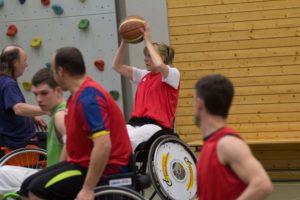 Training Rollstuhlbasketball des RSV Murnau