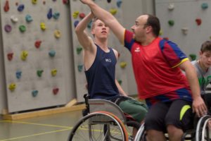 Training Rollstuhlbasketball des RSV Murnau