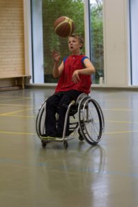 Training Rollstuhlbasketball des RSV Murnau