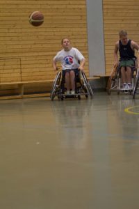 Training Rollstuhlbasketball des RSV Murnau