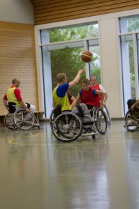 Training Rollstuhlbasketball des RSV Murnau