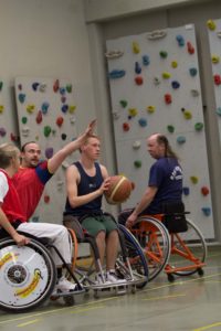 Training Rollstuhlbasketball des RSV Murnau