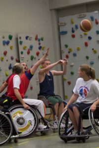 Training Rollstuhlbasketball des RSV Murnau