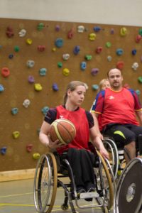 Training Rollstuhlbasketball des RSV Murnau