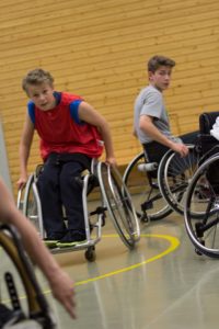 Training Rollstuhlbasketball des RSV Murnau