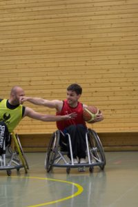 Training Rollstuhlbasketball des RSV Murnau