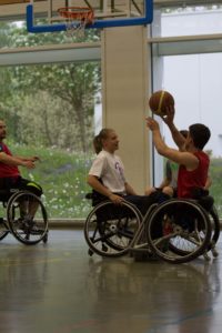 Training Rollstuhlbasketball des RSV Murnau