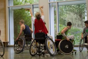 Training Rollstuhlbasketball des RSV Murnau