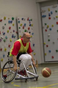 Training Rollstuhlbasketball des RSV Murnau