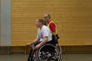 Training Rollstuhlbasketball des RSV Murnau