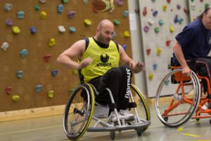 Training Rollstuhlbasketball des RSV Murnau